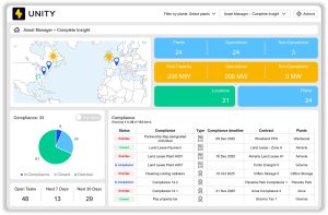 Unity renewable operations dashboard