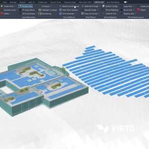 VirtoCAD 3D solar plant layout