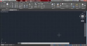 AutoCAD engineering design workspace
