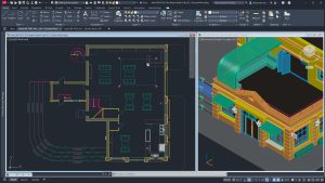 AutoCAD engineering design workspace