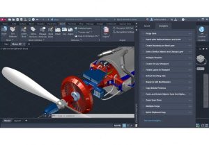 AutoCAD engineering design workspace