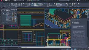 AutoCAD engineering design workspace
