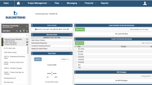 Buildertrend project management dashboard