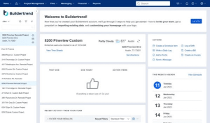 Buildertrend project management dashboard