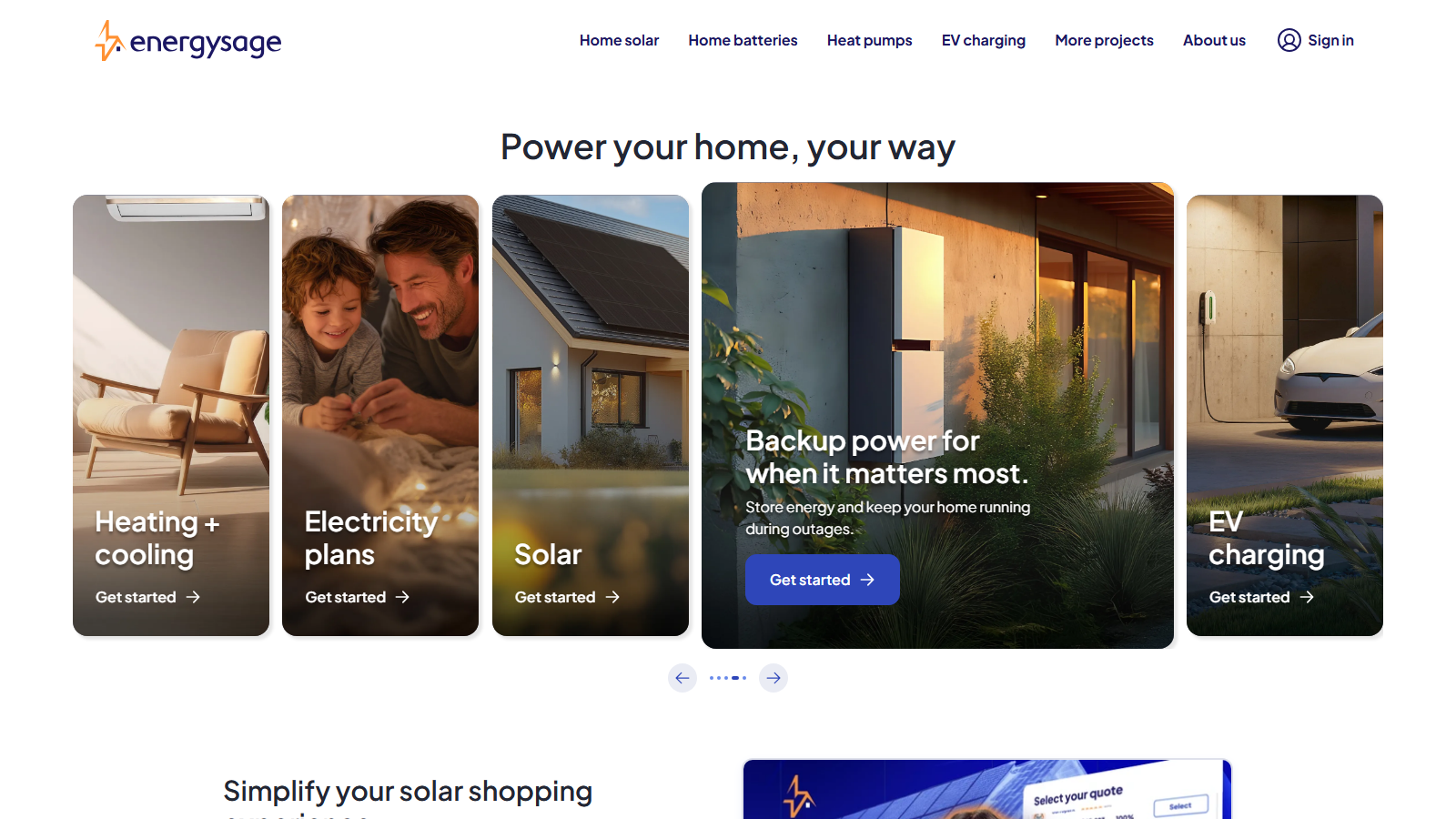 EnergySage UI
