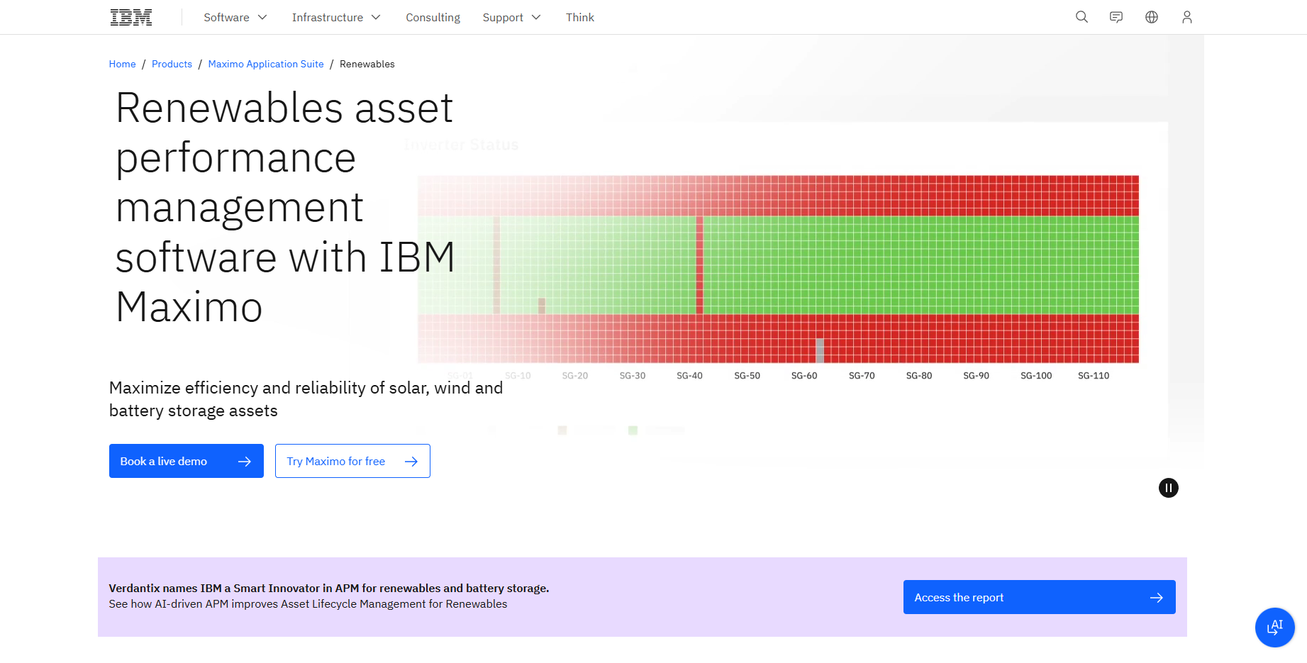IBM Maximo Renewables UI