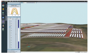 SolarFarmer PV plant design software dashboard