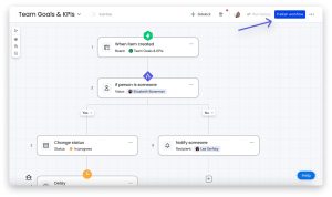monday.com project management dashboard