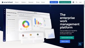 Smartsheet project operations dashboard