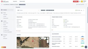 Solargis Evaluate solar resource assessment dashboard