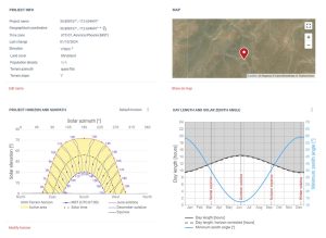 Solargis Prospect solar site selection dashboard