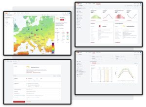 Solargis Prospect solar site selection dashboard