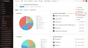 Zoho projects project dashboard
