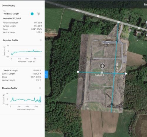 DroneDeploy analytics and reporting interface