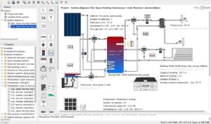Polysun photovoltaic simulation workspace