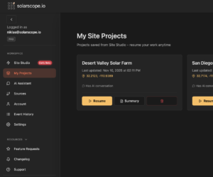 Site Studio interface