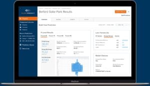 PlantPredict software dashboard