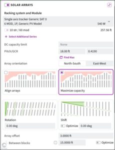 PVFARM solar design software interface