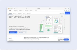 IBM Envizi ESG dashboard
