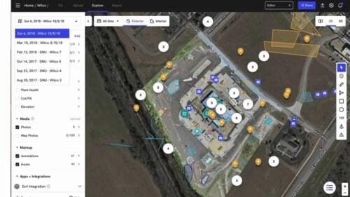 DroneDeploy dashboard interface