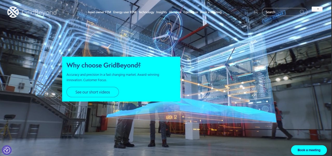 GridBeyond homepage