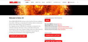 Helios 3D homepage