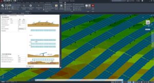 PVcase Ground Mount solar layout in AutoCAD
